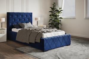 Čalúnená posteľ BED 4 90x200 modrá