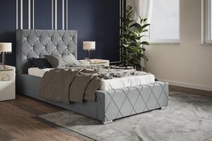 Čalúnená posteľ BED 4 90x200 sivá