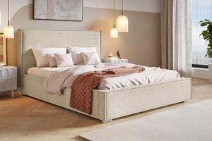 Čalúnená posteľ BED 8 120x200 svetlo béžová