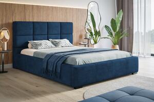 Čalúnená posteľ BED 7 120x200 modrá