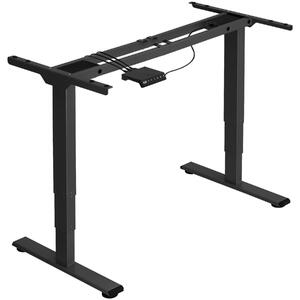 Výškovo nastaviteľný rám stola Twain 110-168x60x60-125cm - čierna