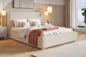 Čalúnená posteľ BED 8 200x200 bouclé béžová