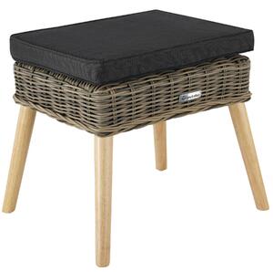 TecTake GmbH ratanová podnožka vibo 150 kg - prírodné