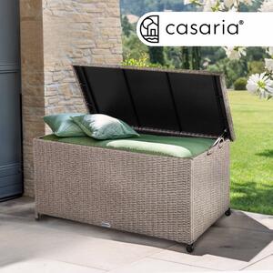 Úložný box s kolieskami 370 L - krémový