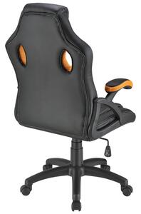 Kancelárska stolička Montreal – čierno/oranžová