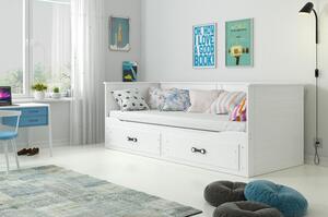 Výsuvná detská posteľ HERMES biela 200x90 cm