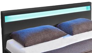Čalúnená posteľ Paris 140 x 200 cm - tmavošedá