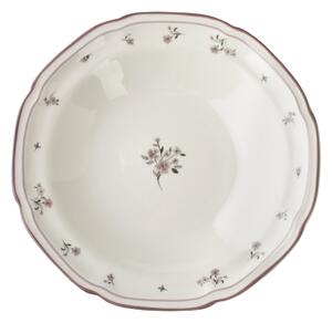 Affekdesign Hlboký porcelánový tanier ROSALIE 22 cm krémový