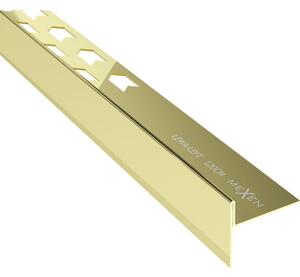 Mexen Line-B podlahová lišta so sklonom 120 cm ľavá, zlatá - 185001120L