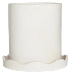 OYOY Living Design - Nami Kvetináč s Rastlinou w/Podšálka Small White