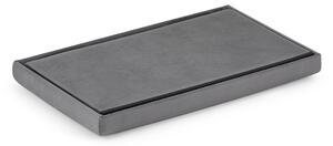PreHouse Rozkladacia taburetka XL - 60x38x38cm sivý zamat