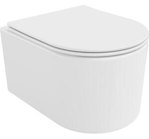 Mexen Sofia misa wc Rimless Tornado so sedadlom so spomaleným zatváraním slim, duroplast, biely lesk - 30540400T