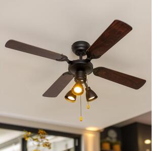 ZEVENTI - Stropný ventilátor ZURRIOLA 3xGU10/50W/230V
