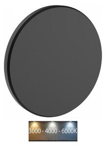 LED Vonkajšie nástenné svietidlo PIATTA LED/9W/230V 3000/4000/6000K IP44 čierna