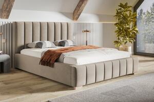 Čalúnená posteľ BED 10 120x200 béžová taupe