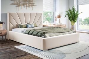 Čalúnená posteľ BED 9 120x200 svetlo béžová