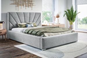 Čalúnená posteľ BED 9 120x200 svetlo sivá