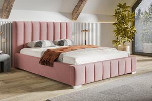 Čalúnená posteľ BED 10 140x200 ružová