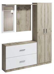 Zltahala.sk Predsieňová stena Carla 2, Artisan/Biela