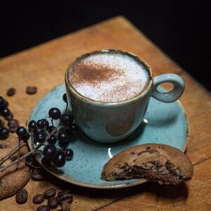 Lunasol - Šálka na kávu Sand tyrkysová 200 ml – Gaya (451950)