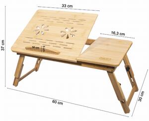 Bambusový stolík pod notebook GION M