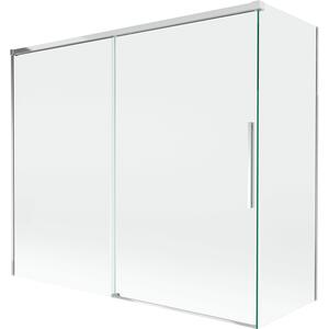 Mexen Rox sprchová zábrana do vane 2-krídlová posuvná 180 + 80 x 150 cm, transparentná, chróm - 8C9-180-080-01-00