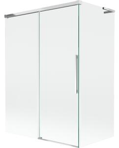 Mexen Rox L paravan na vaňu 2-krídlové posuvné 120 + 70 x 150 cm, transparentné, chróm - 8C9L-120-070-01-00