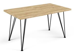 Jedálenský stôl SONIA 120 cm - dub artisan/čierna