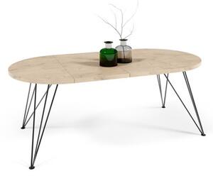 Jedálenský stôl TAMI - dub sonoma/čierna
