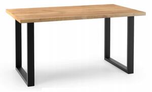 Jedálenský stôl BOLO - dub artisan/čierna