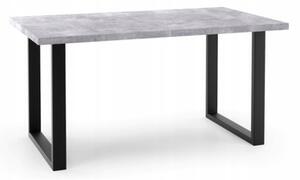 Jedálenský stôl BOLO - betón/čierna