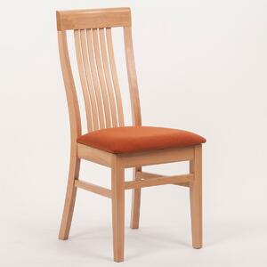 Stima Buková jedálenská stolička Takuna Vyberte odtieň ->: Buk, Vyberte látku ->: VELVET terracota 44