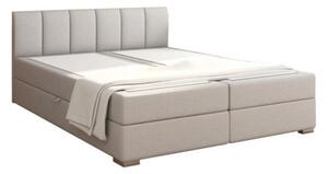 TEMPO Boxspringová posteľ 160x200, svetlo šedá, RIANA KOMFORT