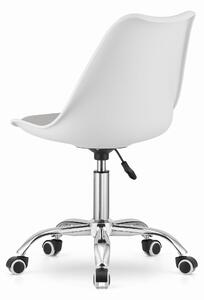 PreHouse Otočná stolička ALBA - biela a sivá