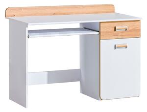 Písací stolík CORNETO L10 Farba: Jaseň coimbra / fialová