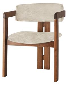 Kalune Design Jedálenská stolička CO z masívu svetlosivá/orech