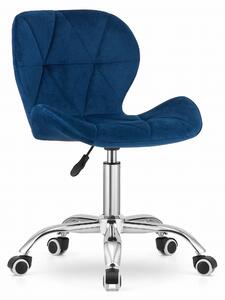 Kancelárska stolička Avola modrá-chrómová ZAMAT