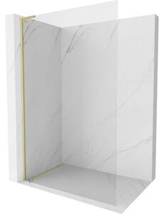 Mexen Kioto-X L sprchová stena Walk-in 50 x 200 cm, transparentná 10 mm, zlatá kartáčovaná - 800-050-107-55-00-X