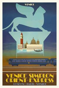 Obrazová reprodukcia Vintage Travel Poster (Venice / Orient Express)