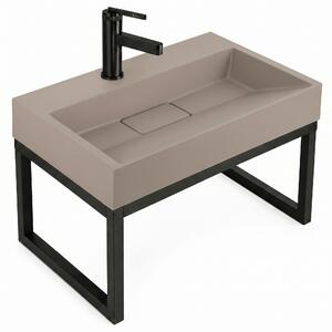Konglomerátové umývadlo na dosku Rea GOYA TAUPE 50CM