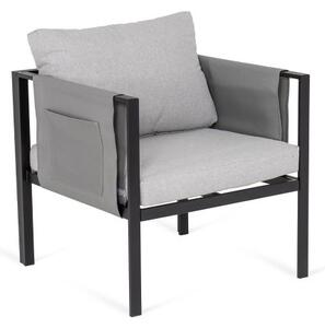 House 5 Záhradná odpočinková zostava RELAX 2+1+1 sivá