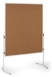Informačná a moderačná tabuľa, 1200 x 1500 mm, korková, nesklopná