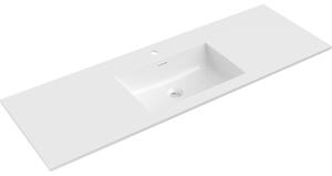 Mexen Otis umývadlo zapustené do dosky 141 x 46,5 cm, biela lesklá - 25181400