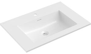 Mexen Otis umývadlo zapustené do dosky 71 x 46,5 cm, biely lesk - 25187000