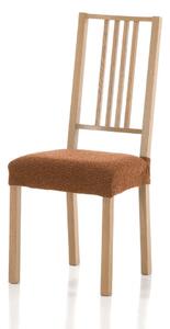 Poťah elastický na sedák stoličky, petra komplet 2 ks, oranžový