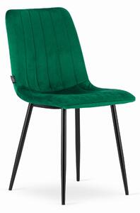 Jedálenská stolička LAVA zamat - zelená