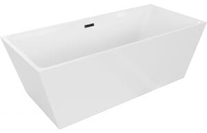 Mexen Lita voľne stojaca vaňa 170 x 75 cm, biela, čierny prepad - 52121707500-70