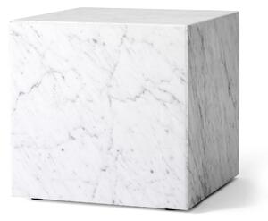 AUDO (MENU) Odkladací stolík Plinth Cubic, White Marble