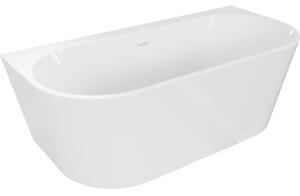 Mexen Oval+ voľne stojaca vaňa na stenu 170 x 80 cm, biela, biely prepad - 52681708000-20