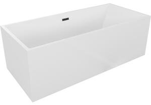 Mexen Vigo voľne stojaca vaňa 178,5 x 80 cm, biela, prepad čierny - 51251788000-70